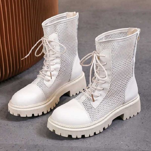 thick-soled boots women's summer breathable thin section 2021 new mid-tube women's short boots wild summer, Black
thick-soled boots women's summer breathable thin section 2021 new mid-tube women's short boots wild summer, Black
