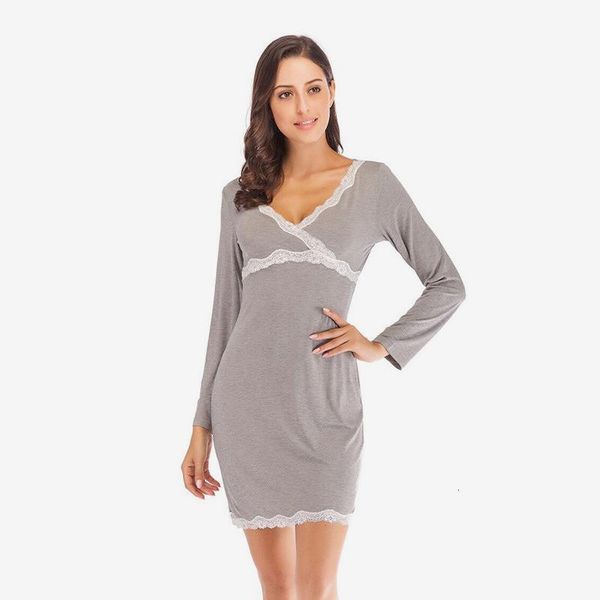 lace patchwork v-neck women nightgown long sleeve slim woman dressing gowns spring 2020 elegant lady homewear mini nightdress, Black;red
lace patchwork v-neck women nightgown long sleeve slim woman dressing gowns spring 2020 elegant lady homewear mini nightdress, Black;red