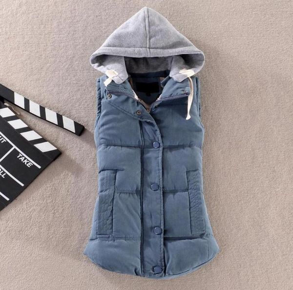men's vests young girl cotton collar hooded down vest female winter warm liner jacket outerwear waistcoats, Black;white
men's vests young girl cotton collar hooded down vest female winter warm liner jacket outerwear waistcoats, Black;white