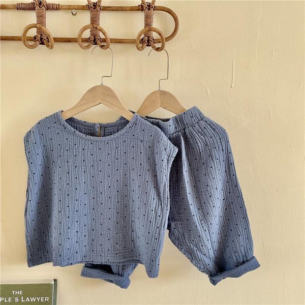 clothing sets korean style summer kids polka dots outfits pants 2pcs baby boys girls casual children clothes, White
clothing sets korean style summer kids polka dots outfits pants 2pcs baby boys girls casual children clothes, White
