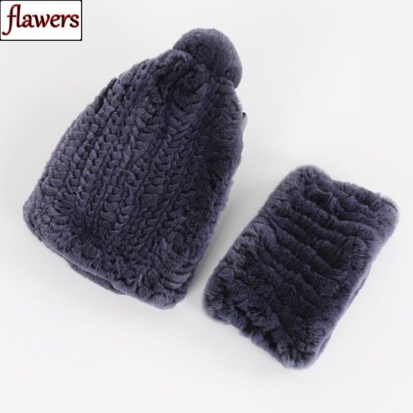 hats, scarves & gloves sets knitted lady natural fluffy rex fur scarf hat good elastic real hats set winter women muffle cap, Blue;gray
hats, scarves & gloves sets knitted lady natural fluffy rex fur scarf hat good elastic real hats set winter women muffle cap, Blue;gray