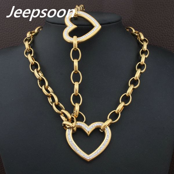 jewelry sets fashion stainless steel chain heart necklace & bracelet set for woman sbjgabdc, Black
jewelry sets fashion stainless steel chain heart necklace & bracelet set for woman sbjgabdc, Black