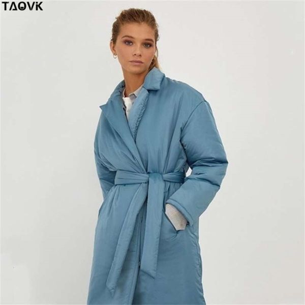 taovk women winter thick long coat female single-breasted windbreaker wide-waisted loose sashes warm cotton coat 210927, Black
taovk women winter thick long coat female single-breasted windbreaker wide-waisted loose sashes warm cotton coat 210927, Black