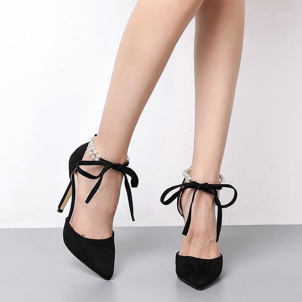 dress shoes women high heels lace up beading pumps pointed toe black ankle strap ladies sandals party wedding stiletto1
dress shoes women high heels lace up beading pumps pointed toe black ankle strap ladies sandals party wedding stiletto1