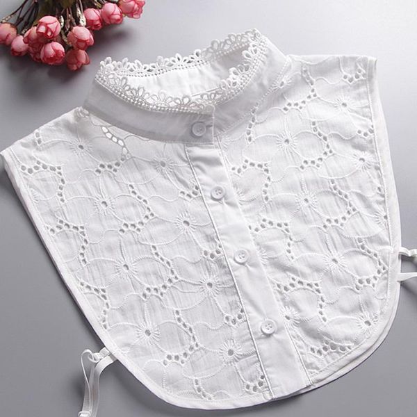 women's blouses & shirts detachable collar false removable women lapel choker necklace shirt fake lace hollow cotton stand female, White
women's blouses & shirts detachable collar false removable women lapel choker necklace shirt fake lace hollow cotton stand female, White