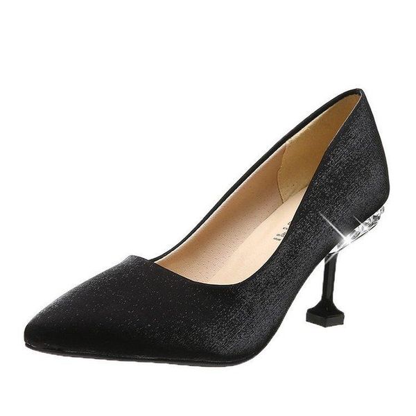 dress shoes 2021 spring large size pointed shallow mouth stiletto high heels women korean fashion all-match, Black
dress shoes 2021 spring large size pointed shallow mouth stiletto high heels women korean fashion all-match, Black