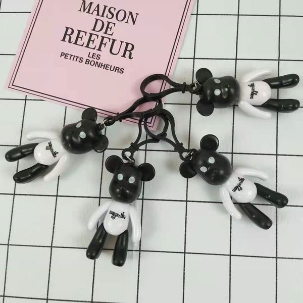 2021 resin keychain plastic black and white bear action figure cartoon accessories small gifts, Silver
2021 resin keychain plastic black and white bear action figure cartoon accessories small gifts, Silver
