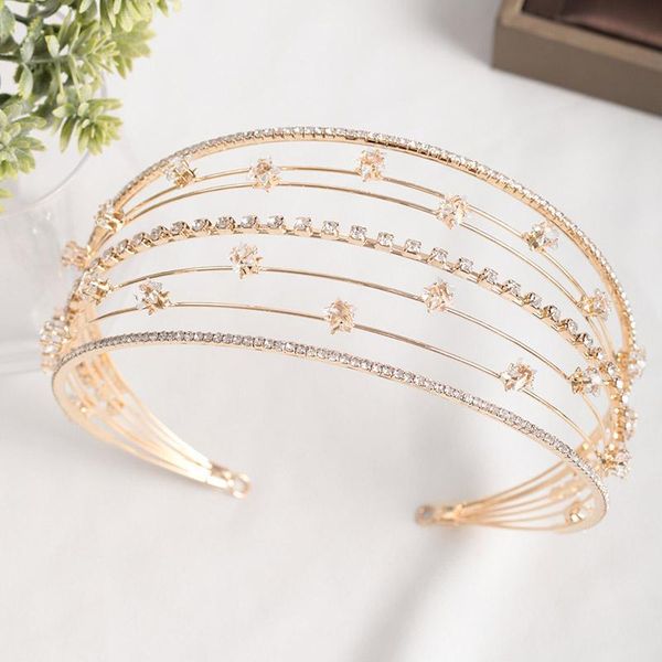 hair clips & barrettes korean crystal headband multi-layer rhinestone head bridal headdress crown wedding accessories for girls ornament, Golden;silver
hair clips & barrettes korean crystal headband multi-layer rhinestone head bridal headdress crown wedding accessories for girls ornament, Golden;silver