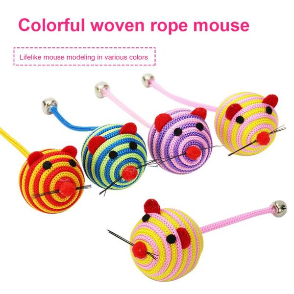 cat toys 6pcs mice scratching chew toy rainbow ball funny pet colorful feather mini mouse products with bell random color
cat toys 6pcs mice scratching chew toy rainbow ball funny pet colorful feather mini mouse products with bell random color