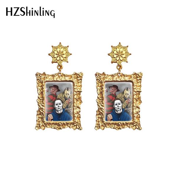 dangle & chandelier halloween horror killer paintings retro style drop earrings pattern glass cabochon handmade craft jewelry, Silver
dangle & chandelier halloween horror killer paintings retro style drop earrings pattern glass cabochon handmade craft jewelry, Silver