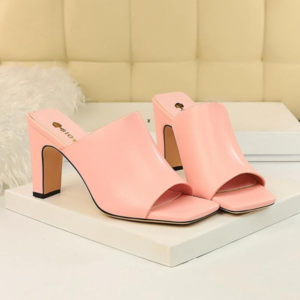 slippers korean version of the simple sweet candy-colored sandals and with thick heels thin square head fish mouth fema, Black
slippers korean version of the simple sweet candy-colored sandals and with thick heels thin square head fish mouth fema, Black