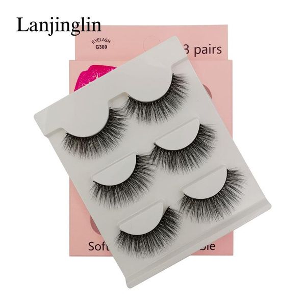 false eyelashes 3 pairs 3d mink lashes soft natural long wispy handmade faux extension makeup kit tool eye
false eyelashes 3 pairs 3d mink lashes soft natural long wispy handmade faux extension makeup kit tool eye