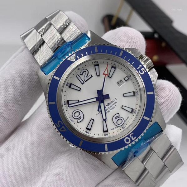 automatic mechanical super-ocean 1884 stainless steel white blue dial folding clasp sappphire ceramic bezel mens watches wristwatches, Slivery;brown
automatic mechanical super-ocean 1884 stainless steel white blue dial folding clasp sappphire ceramic bezel mens watches wristwatches, Slivery;brown