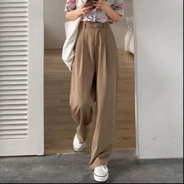 2020 new autumn high waist casual pants women wide legs comfort women pants all match slacks long trousers for female, Black;white
2020 new autumn high waist casual pants women wide legs comfort women pants all match slacks long trousers for female, Black;white