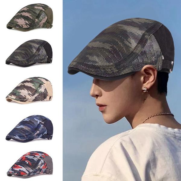 berets summer men women casual beret hat fashion breathable mesh flat cap sboy style hats adjustable gorras, Blue;gray
berets summer men women casual beret hat fashion breathable mesh flat cap sboy style hats adjustable gorras, Blue;gray