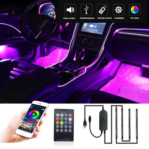 car ambient led strip lights 2-in-1 design 4pcs 48 led remote and app controller waterproof multi diy color music car light kits
car ambient led strip lights 2-in-1 design 4pcs 48 led remote and app controller waterproof multi diy color music car light kits