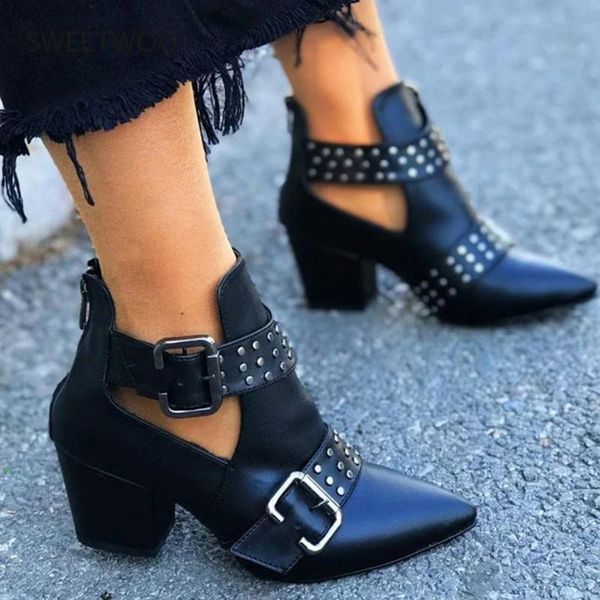 boots 2021 autumn and winter women's retro solid color pointed roman ankle buckle zipper casual single shoes female, Black
boots 2021 autumn and winter women's retro solid color pointed roman ankle buckle zipper casual single shoes female, Black
