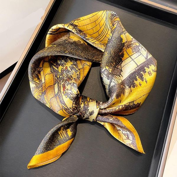 scarves autumn qingming shanghetu silk scarf european and american street wind mulberry printing decoration 53*53cm, Blue;gray
scarves autumn qingming shanghetu silk scarf european and american street wind mulberry printing decoration 53*53cm, Blue;gray