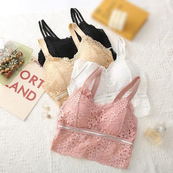 lingerie padded bras brassiere female crop women hollow lace backless bralette bustiers & corsets, Black;white
lingerie padded bras brassiere female crop women hollow lace backless bralette bustiers & corsets, Black;white
