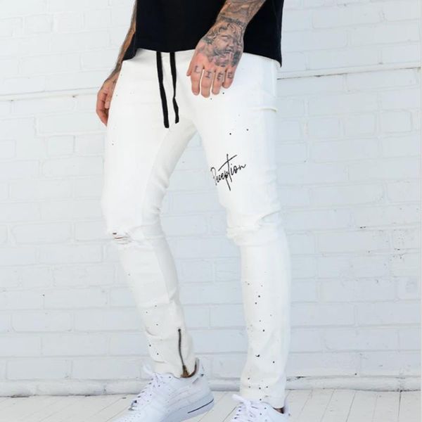 men jeans pants fashion male drawstring hole street slim casual pants streetwear full length pencil trousers for male 2021, Blue
men jeans pants fashion male drawstring hole street slim casual pants streetwear full length pencil trousers for male 2021, Blue