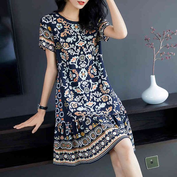 casual dresses s-4xl women loose chiffon summer 2021 fashion short sleeve print thin pullovers, Black;gray
casual dresses s-4xl women loose chiffon summer 2021 fashion short sleeve print thin pullovers, Black;gray