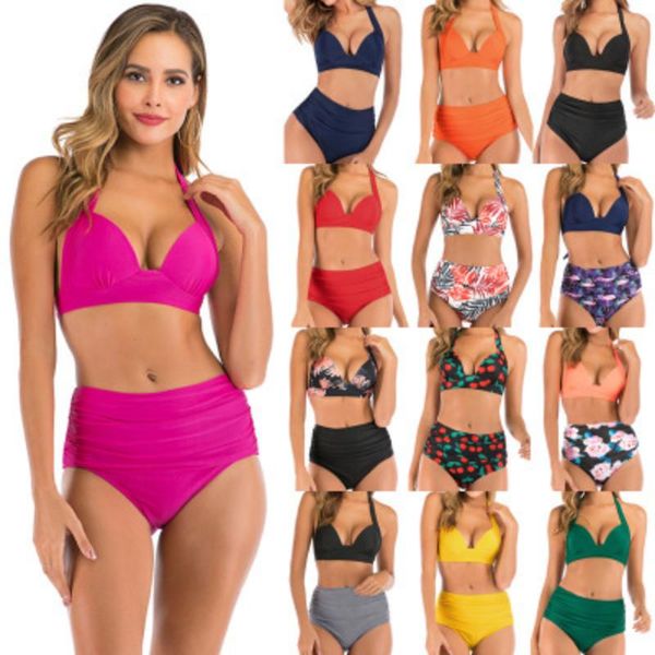 women's swimwear 2021 swimsuit solid color high waist split fashion beach party biki summer swimming suit, White;black
women's swimwear 2021 swimsuit solid color high waist split fashion beach party biki summer swimming suit, White;black