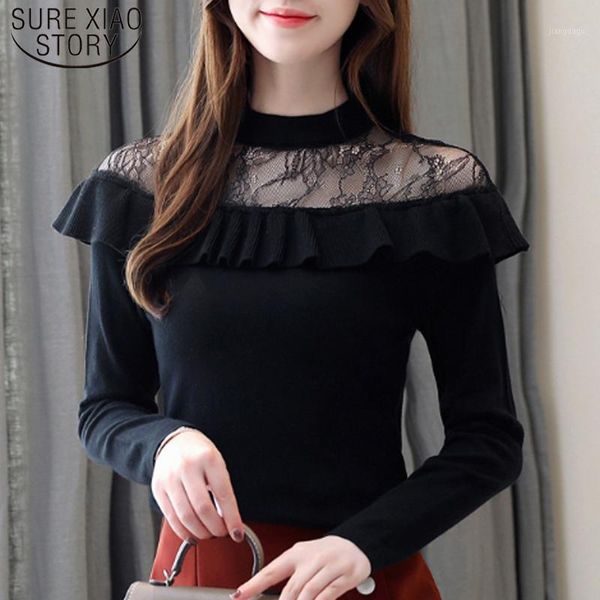 women's blouses & shirts fashion ruffle white black spliced female blouse blusas mujer de moda 2021 autumn solid o-neck long sleeve 71
women's blouses & shirts fashion ruffle white black spliced female blouse blusas mujer de moda 2021 autumn solid o-neck long sleeve 71