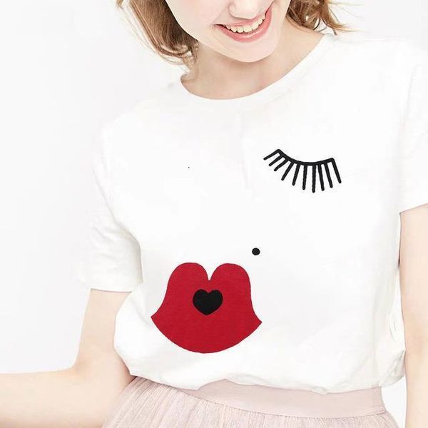 women red mouth lip love print t shirts base o-neck short sleeve women tshirt all-match white tee funny girls shirt
women red mouth lip love print t shirts base o-neck short sleeve women tshirt all-match white tee funny girls shirt