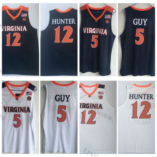 mens ncaa virginia cavaliers college basketball jerseys 5 kyle guy 12 de'andre hunter stitched shirts blue white jersey s, Black
mens ncaa virginia cavaliers college basketball jerseys 5 kyle guy 12 de'andre hunter stitched shirts blue white jersey s, Black