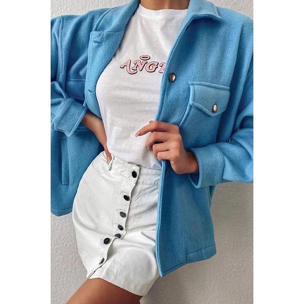 women's wool & blends casual loose solid women autumn winter buttons pockets long sleeve woolen coat femme clothing streetwear fashion, Black
women's wool & blends casual loose solid women autumn winter buttons pockets long sleeve woolen coat femme clothing streetwear fashion, Black