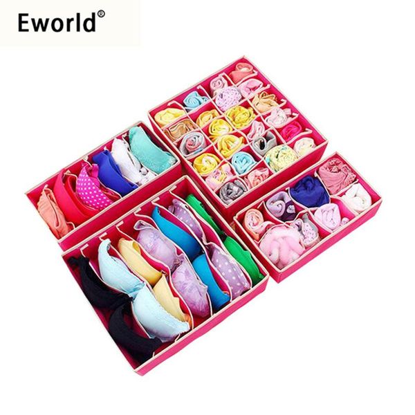 storage drawers eworld 4 pcs/set non-woven fabric foldable divider home box cell cases necktie socks underwear bra organizer containers
storage drawers eworld 4 pcs/set non-woven fabric foldable divider home box cell cases necktie socks underwear bra organizer containers