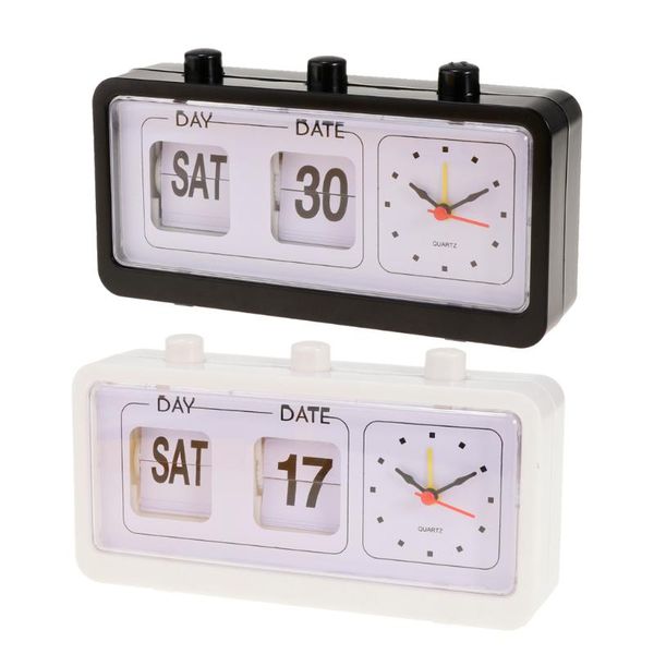 other clocks & accessories table clock flip date/ day display timepiece page turning clocks-white
other clocks & accessories table clock flip date/ day display timepiece page turning clocks-white