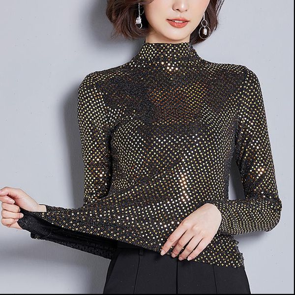 new 2021 spring women blouses half turtle neck fashion sequin embroidered long sleeved fashion casual shirt plus size 3xl 314b, White
new 2021 spring women blouses half turtle neck fashion sequin embroidered long sleeved fashion casual shirt plus size 3xl 314b, White