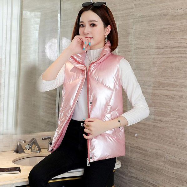 women's vests 2021 womens winter coat ultra light jacket space cotton sleeveless casual warm zipper rainproof female costume short outw, Black;white
women's vests 2021 womens winter coat ultra light jacket space cotton sleeveless casual warm zipper rainproof female costume short outw, Black;white