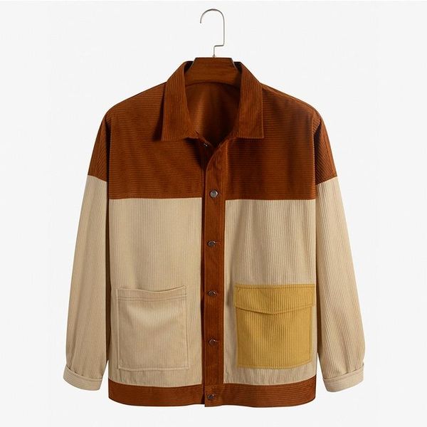 men's jackets men clothing 2021 autumn european american casual jacket lapel long-sleeved top, Black;brown
men's jackets men clothing 2021 autumn european american casual jacket lapel long-sleeved top, Black;brown