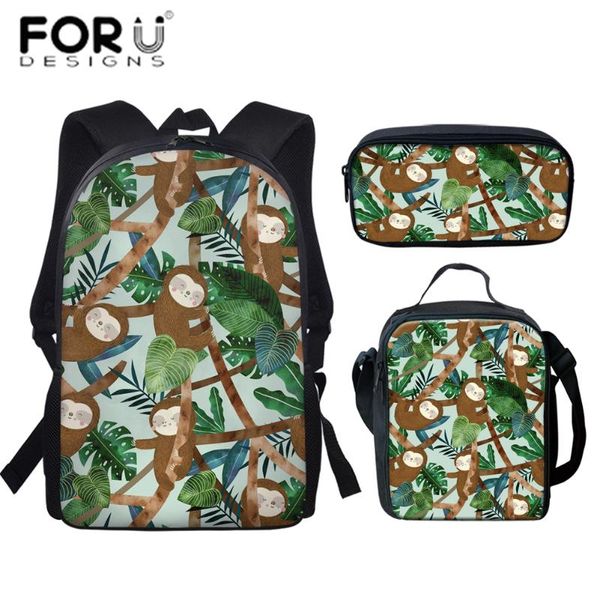 school bags forudesigns 3pcs set for kids kawaii sloth print backpacks child primary schoolbag boys girls satchel mochila
school bags forudesigns 3pcs set for kids kawaii sloth print backpacks child primary schoolbag boys girls satchel mochila