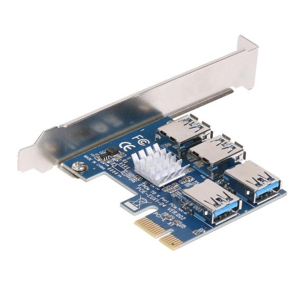 riser card pcie one to four pci express 16x slots riser card pci-e 1x to external 4 pci-e slot usb 3.0
riser card pcie one to four pci express 16x slots riser card pci-e 1x to external 4 pci-e slot usb 3.0