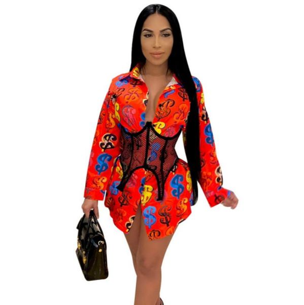 women's blouse digital print casual long sleeve casual blouse dollar print shirt women, White
women's blouse digital print casual long sleeve casual blouse dollar print shirt women, White