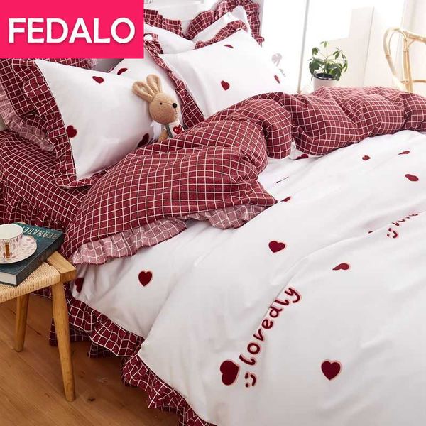 bedding sets ins korean style bed skirt four-piece princess skin-friendly sanding quilt cover sheet three-piece girl heart
bedding sets ins korean style bed skirt four-piece princess skin-friendly sanding quilt cover sheet three-piece girl heart