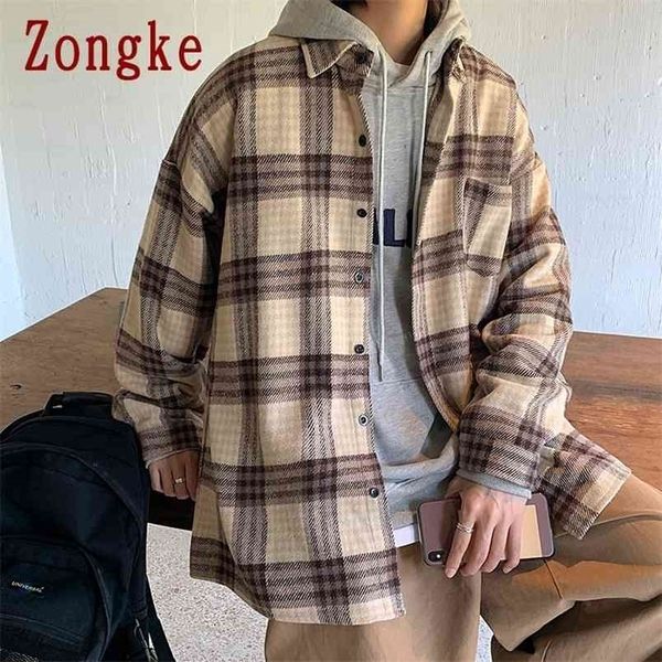 zongke wool plaid spring jacket men clothing harajuku mens jackets and coats outdoor men jacket japanese streetwear 2xl 210818, Black;brown
zongke wool plaid spring jacket men clothing harajuku mens jackets and coats outdoor men jacket japanese streetwear 2xl 210818, Black;brown