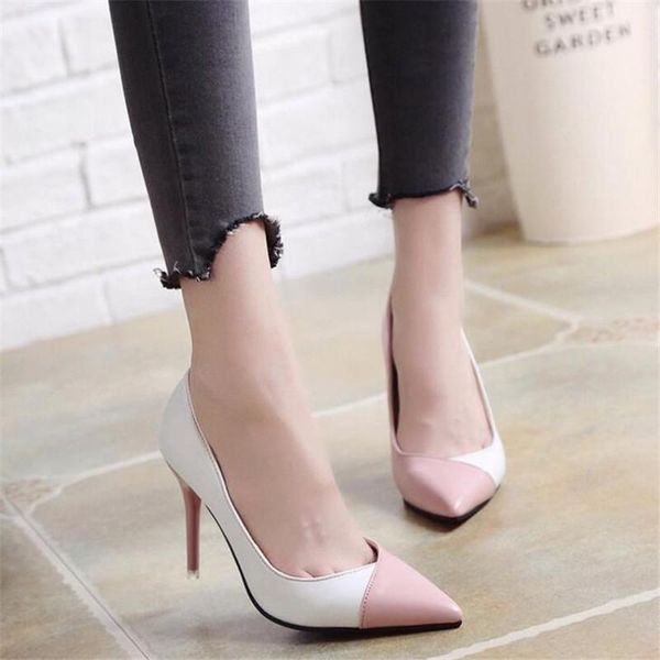dress shoes 2021 women pumps ol fashion spell color high heels single female spring summer patent leather wedding party woman, Black
dress shoes 2021 women pumps ol fashion spell color high heels single female spring summer patent leather wedding party woman, Black