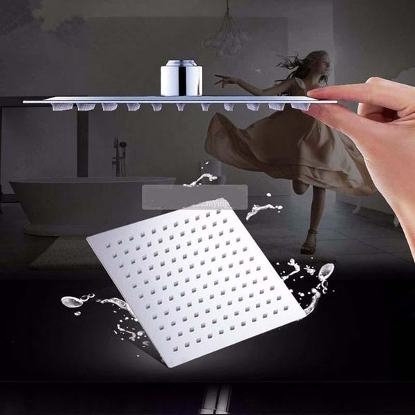 bathroom shower heads 8" stainless steel square head over-head rainfall faucet sprayer
bathroom shower heads 8" stainless steel square head over-head rainfall faucet sprayer