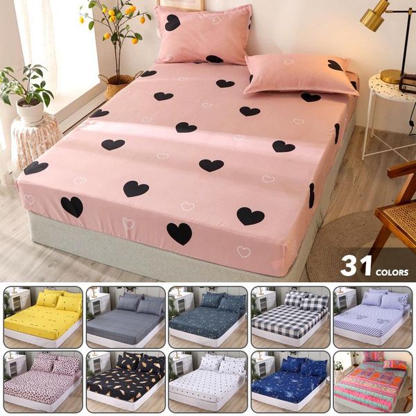 sheets & sets fitted bed sheet with 2 pcs cases red heart printed mattress cover cartoon polyester protector
sheets & sets fitted bed sheet with 2 pcs cases red heart printed mattress cover cartoon polyester protector