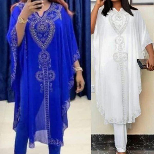 ethnic clothing african clothes for women summer white blue three pieces sets dress inner and pant, Red
ethnic clothing african clothes for women summer white blue three pieces sets dress inner and pant, Red