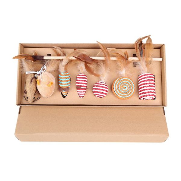 cat toys 7pc teaser wand toy refill feather stick interactive play for kitten game pet scratcher mouse ball
cat toys 7pc teaser wand toy refill feather stick interactive play for kitten game pet scratcher mouse ball