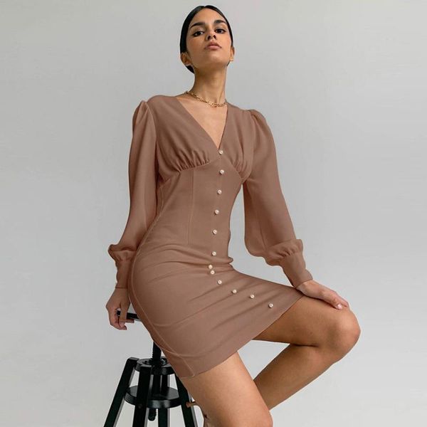 casual dresses autumn women long sleeve v neck pearl satin dress, Black;gray
casual dresses autumn women long sleeve v neck pearl satin dress, Black;gray