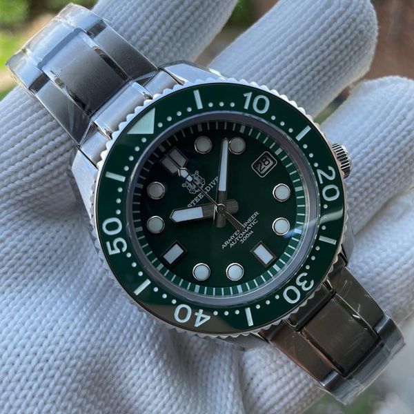 wristwatches steeldive sd1968 men's diving watch 300m water resistance japan nh35 movement bgw9 luminous sapphire dive automatic, Slivery;brown
wristwatches steeldive sd1968 men's diving watch 300m water resistance japan nh35 movement bgw9 luminous sapphire dive automatic, Slivery;brown