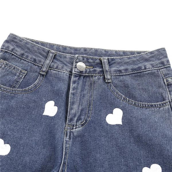 women's jeans fashion women casual straight jeans, adults loose love pattern high waisted trousers with pockets 2021 style, Blue
women's jeans fashion women casual straight jeans, adults loose love pattern high waisted trousers with pockets 2021 style, Blue