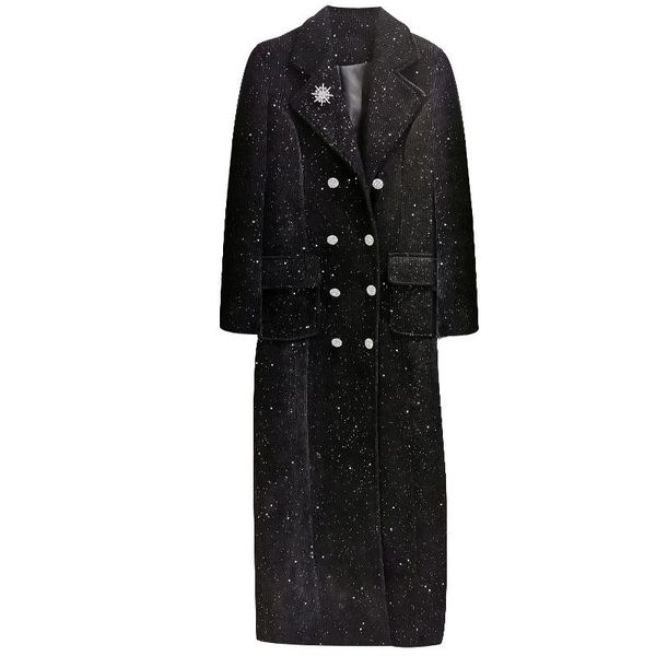 women's trench coats heavy work winter fashion sequined diamond corduroy coatwomen double-breasted long-sleeved long thick padded outwe, Tan;black
women's trench coats heavy work winter fashion sequined diamond corduroy coatwomen double-breasted long-sleeved long thick padded outwe, Tan;black