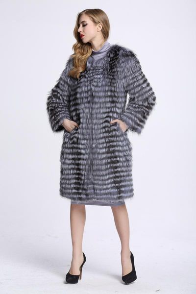 women's fur & faux genuine real natural coat fashion full sleeve waistcoats strip sewed toghter custom big size, Black
women's fur & faux genuine real natural coat fashion full sleeve waistcoats strip sewed toghter custom big size, Black